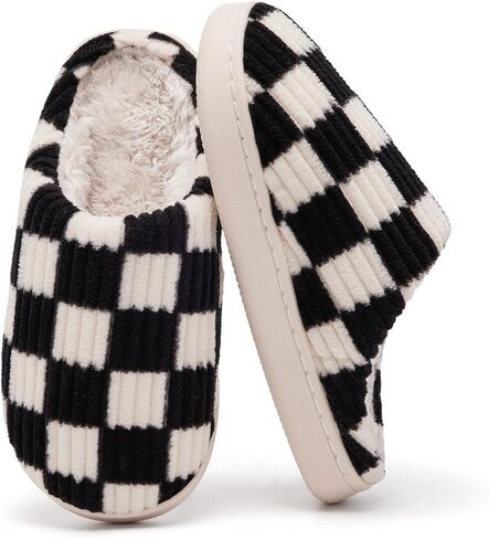 Guyarns Kids Slippers for Boys and Girls Plush Lined Memory Foam Comfort Non-Slip Sole Warm Winter House Shoes for Toddlers & Big Kids Indoor/Outdoor Wear in Saudi Arabia
