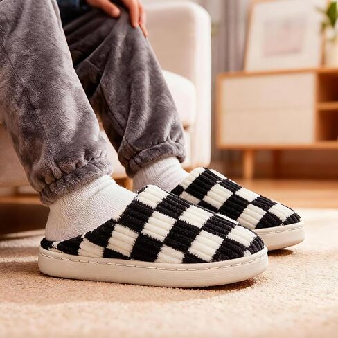 Guyarns Kids Slippers for Boys and Girls Plush Lined Memory Foam Comfort Non-Slip Sole Warm Winter House Shoes for Toddlers & Big Kids Indoor/Outdoor Wear in Saudi Arabia