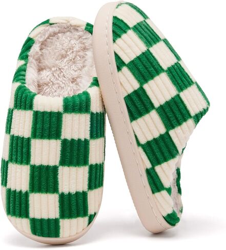 Guyarns Kids Slippers for Boys and Girls Plush Lined Memory Foam Comfort Non-Slip Sole Warm Winter House Shoes for Toddlers & Big Kids Indoor/Outdoor Wear in Saudi Arabia