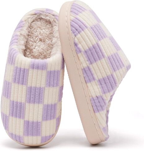 Guyarns Kids Slippers for Boys and Girls Plush Lined Memory Foam Comfort Non-Slip Sole Warm Winter House Shoes for Toddlers & Big Kids Indoor/Outdoor Wear in Saudi Arabia