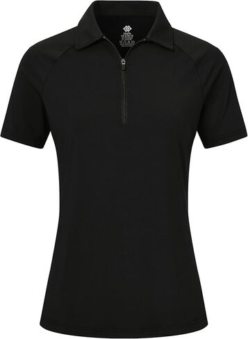 MoFiz Women's Golf Polo Shirts Short Sleeve Zip Up Collared Tennis Shirts Lightweight Dry Fit Sports Athletic Casual Tops in Saudi Arabia