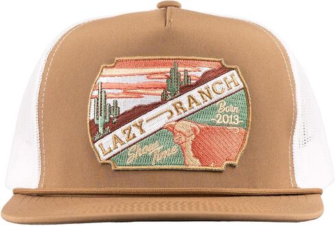 Lazy J Ranch Desert Show Time Classic Rope Trucker Hat - Adjustable Unisex Country Hats, Vintage Trucker Hat, Rope Hat in Saudi Arabia