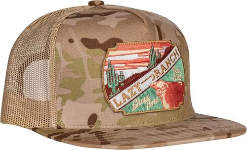 Lazy J Ranch Desert Show Time Classic Rope Trucker Hat - Adjustable Unisex Country Hats, Vintage Trucker Hat, Rope Hat in Saudi Arabia