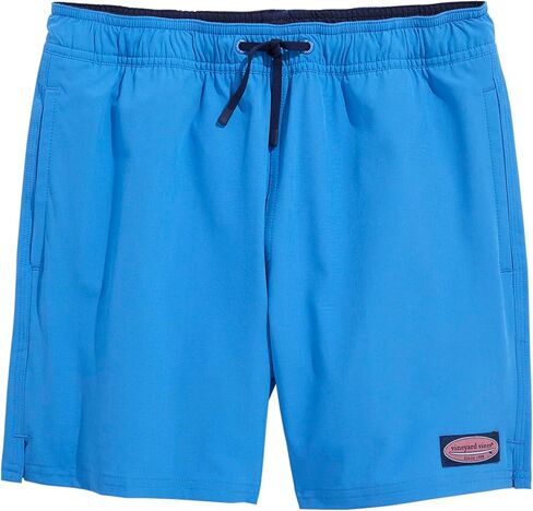vineyard vines Boys' Printed Chappy Swim Trunks, Hull Blue, 7 in Saudi Arabia