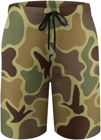 Boys Swim Trunks Quick Dry with Compression Liner Duck Hunter Camouflage Swim Shorts for Boys in Saudi Arabia