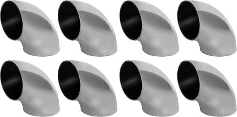 4 PCS Stainless Steel Exhaust Elbow, 2.5"Mandrel Bend Elbow - Thickness 16GA/.065"Wall, SS304 Stainless Elbow for Car Modified Exhaust Elbow Pipe, Stair Handrail, 90 Degree in Saudi Arabia