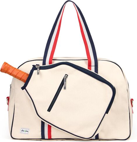 Ame & Lulu Hamptons Pickleball Bag| Pinkberry Canvas Sports Bag with Paddle Holder | Stylish Material | Large Inner Storage | Carry Handle and Adjustable Shoulder Strap in Saudi Arabia