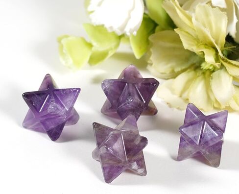 Crystal Decoration 13x13mm Star Rhodonite Hexagonal Star Natural Quartz Small Pocket Stone Table Decor 1Pcs Purple in Saudi Arabia