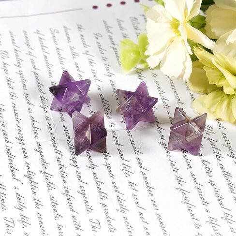 Crystal Decoration 13x13mm Star Rhodonite Hexagonal Star Natural Quartz Small Pocket Stone Table Decor 1Pcs Purple in Saudi Arabia