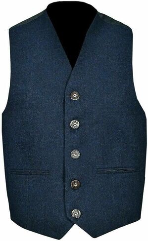 Vogue Wears Scottish Men's Tweed Scottish Crail Kilt Jacket with Waistcoat Scottish Wedding in Saudi Arabia