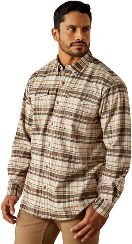 ARIAT Men Rebar Flannel DuraStretch Work Shirt in Saudi Arabia