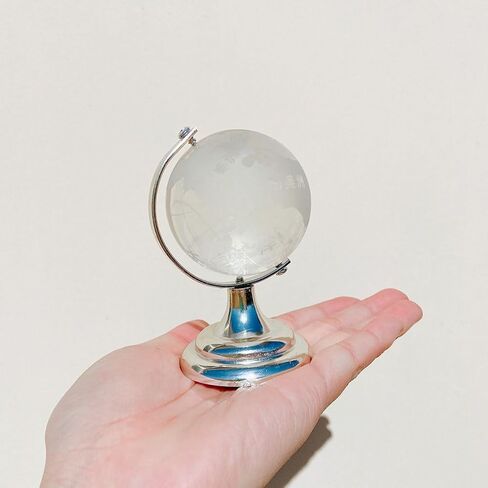 Globe Crystal Glass Balls,Clear Paperweight Decorative 2.36 x 1.38in in Saudi Arabia