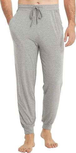 NACHILA Men's Pajamas Pants-Viscose Made from Bamboo, Soft Jogger Pants Comfy Sleep Pants Cool Pjs Bottoms with Pockets in Saudi Arabia