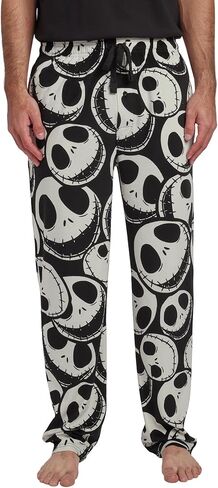 Nightmare Before Christmas Jack Skellington All-Over Print Lightweight Plush Fleece Men's Sleep Pajama Pants in Saudi Arabia