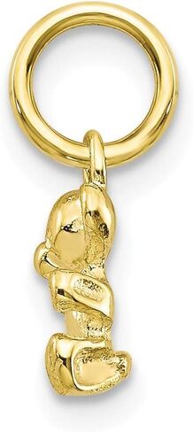 Roy Rose Jewelry 10K Yellow Gold Teddy Bear Charm in Saudi Arabia
