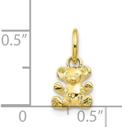 Roy Rose Jewelry 10K Yellow Gold Teddy Bear Charm in Saudi Arabia