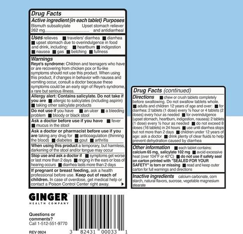 Wonderbelly Multi-Symptom Medicine, Anti-Diarrhea & Upset Stomach Relief with Bismuth Subsalicylate, Vanilla Bean, 48 Chewable Tablets in Saudi Arabia