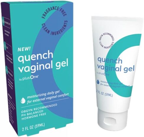 جل الترطيب المهبلي بلس وان - جل الفرج الخارجي المرطب مع حمض الهيالورونيك والأشواغاندا والنباتات - رطوبة يومية حميمة متوازنة الحموضة - 2 أونصة سائلة in Kuwait