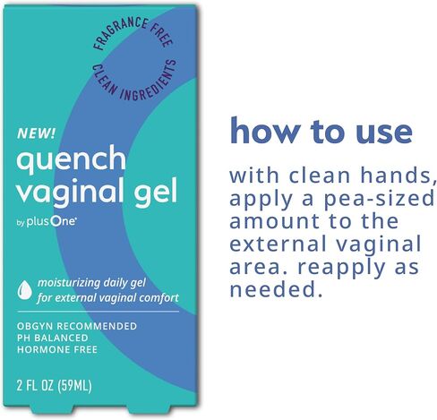 جل الترطيب المهبلي بلس وان - جل الفرج الخارجي المرطب مع حمض الهيالورونيك والأشواغاندا والنباتات - رطوبة يومية حميمة متوازنة الحموضة - 2 أونصة سائلة in Kuwait