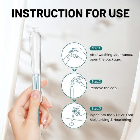 Long Lasting Comfort Vaginal Moisturizer - Intimate Moisturizing Feminine Lube Injector for Women's Dryness - Disposable Prefilled Massage Gel (10 Pcs) in Saudi Arabia