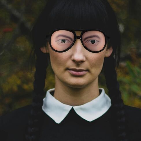 8Pcs Googly Eyes Glasses Funny Eyeglasses Wiggle Eyes, Halloween Novelty Eyeglass Disguised Party Eyeglass Dress up Photo Props Halloween Costume in Saudi Arabia
