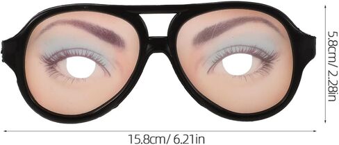 8Pcs Googly Eyes Glasses Funny Eyeglasses Wiggle Eyes, Halloween Novelty Eyeglass Disguised Party Eyeglass Dress up Photo Props Halloween Costume in Saudi Arabia