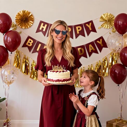 زينة عيد الميلاد باللون العنابي، نظارات شمسية لأعياد الميلاد على شكل ملكة للنساء باللون العنابي، ديكورات حفلات للنساء البالغات in Kuwait