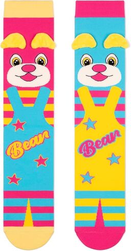 Crazy Socks for Kids - Cute Knee High Silly Socks Funny Style Colorful Cute Animal Knee High Socks for 3-12 Years Kids in Saudi Arabia