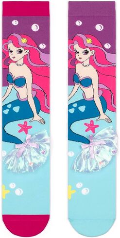 Crazy Socks for Kids - Cute Knee High Silly Socks Funny Style Colorful Cute Animal Knee High Socks for 3-12 Years Kids in Saudi Arabia