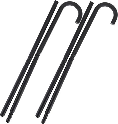 VOSAREA 2pcs Magician Crutch Sticks Decorative Party Crutch Cosplay Dance Cane Entertainment Toys Party Performance Holiday Props (Four Sections) in Saudi Arabia