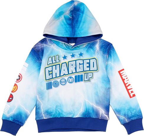 كنزة صوفية رياضية من Monster Jam Marvel's Monster Trucks Fleece رياضية للأطفال الصغار إلى مقاسات الأطفال الكبار (2T - 10-12) in Saudi Arabia