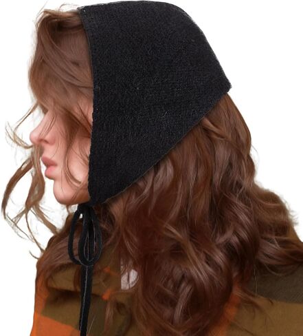 Winter Ear Warmers for Women Muffs Balaclava Head Knit Hooded Scarf Ear Protection Hat Cover Wrap Scarves Hijab Cap in Saudi Arabia