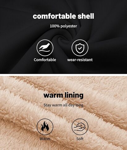 Little Beauty Womens Zip Up Hoodies Winter Thick Fleece Lined Hooded Jacket Casual Cozy Warm Sweatshirt Coat in Saudi Arabia