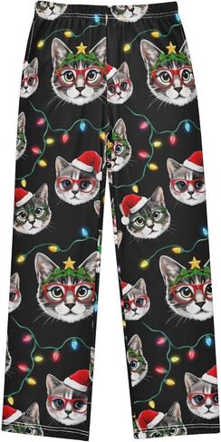 Pajama Pants Pizza Pepperoni Pattern Soft Pajama Sleep Pant Long Pj Bottoms S in Saudi Arabia