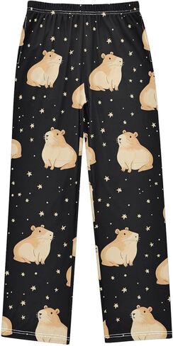 Pajama Pants Pizza Pepperoni Pattern Soft Pajama Sleep Pant Long Pj Bottoms S in Saudi Arabia