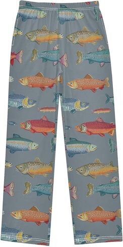 Pajama Pants Pizza Pepperoni Pattern Soft Pajama Sleep Pant Long Pj Bottoms S in Saudi Arabia
