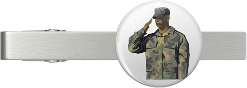Secrets About Anime Military People Laugh For The Best Girls Boys Silver Tie Clip Tie Bar Veteran Gift in Saudi Arabia