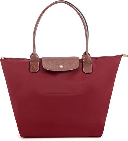 Tote Bag for Women Foldable Shoulder Bag Nylon Weekend Hobo Handbag in Saudi Arabia