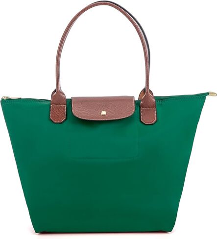 Tote Bag for Women Foldable Shoulder Bag Nylon Weekend Hobo Handbag in Saudi Arabia