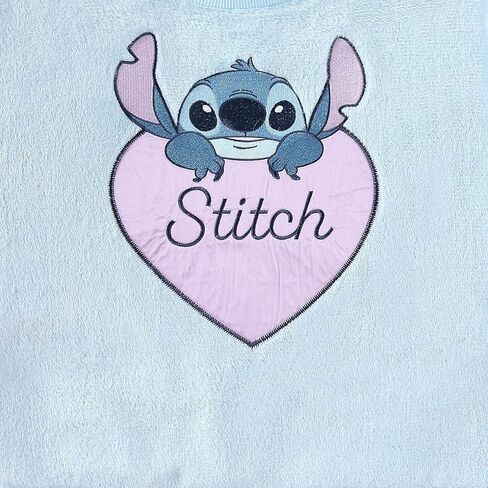 Disney Lilo & Stitch Girls Crewneck Wubby Fleece Pullover Sweatshirt for Big Kids in Saudi Arabia