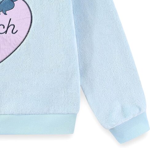 Disney Lilo & Stitch Girls Crewneck Wubby Fleece Pullover Sweatshirt for Big Kids in Saudi Arabia