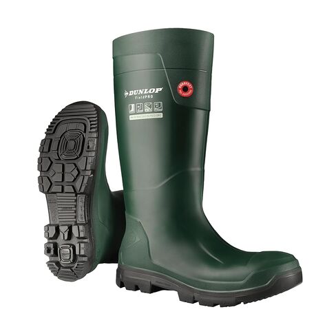 DUNLOP Unisex Boot Protective Footwear, Green/Black, 11.5 US Women in Saudi Arabia