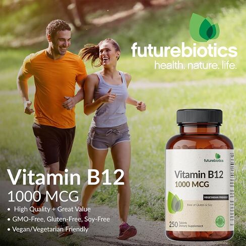 Futurebiotics Vitamin B12 1000mcg Vegetarian Friendly Non-GMO, 250 Tablets in Saudi Arabia