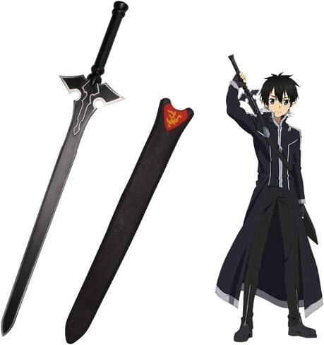 SAO Kirito Asuna Eugeo Real Metal Handmade Cosplay Sword Japanese Anime Game Katana Carbon Steel in Saudi Arabia