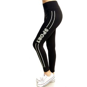 Women's Yoga Capris - Gym Activewear Slim Spandex Tights- Sports Print in Saudi Arabia