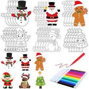 30 Sets Ocean Animals Crafts for Kids Color Your Own Under The Sea Magnets Kit DIY Coloring Sea Animals Magnet Craft Ornaments for School Classroom Home Activities Summer Animals Art Party Favors in Kuwait