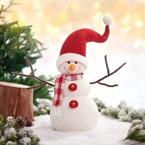 عيد الميلاد لطيف ثلج ديكورات داخلية هدية مصنوعة يدويا، الرسوم المتحركة عيد الميلاد ثلج أفخم غرفة نوم زخرفة المنزل، ويعرض عطلة الطرف، أبيض 20 بوصة in Kuwait