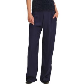 Velvet by Graham & Spencer Womens Larkin Velvet & Satin Mix Media Pants in Kuwait