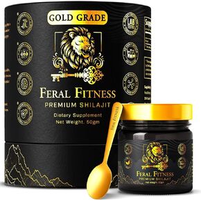 50g | 100% Pure Himalayan Shilajit Resin - Gold Grade | 85+ Trace Minerals & Fulvic Acid | Supports Energy, Stamina, Focus & Vitality for Men & Women | Lab Tested | Glass Jar (125 Servings) in Saudi Arabia