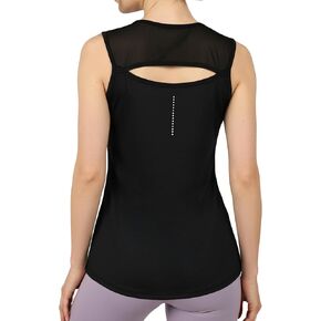 Breathable Workout Tops for Women Women's Athletic Shirts & Tees Sleeveless Workout Tops for Women's Gym and Yoga in Saudi Arabia